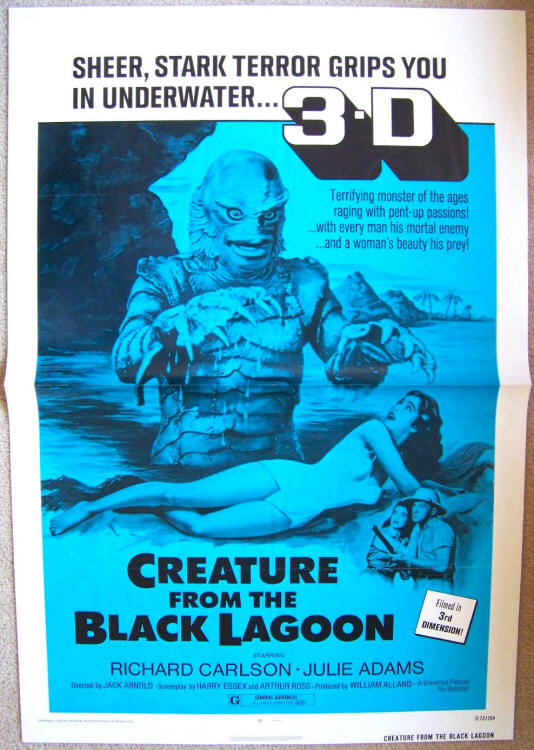 Creature From The Black Lagoon One Sheet Movie Poster