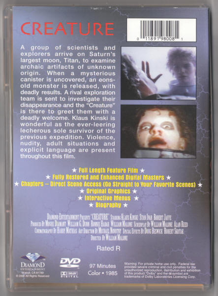 Creature DVD