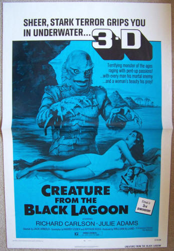 Creature From The Black Lagoon One Sheet Movie Poster