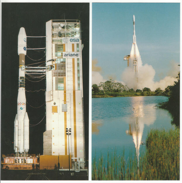 CSG Ariane 4 Rocket Post Cards