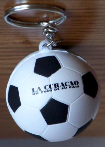 Curacao Soccer Ball Keychain