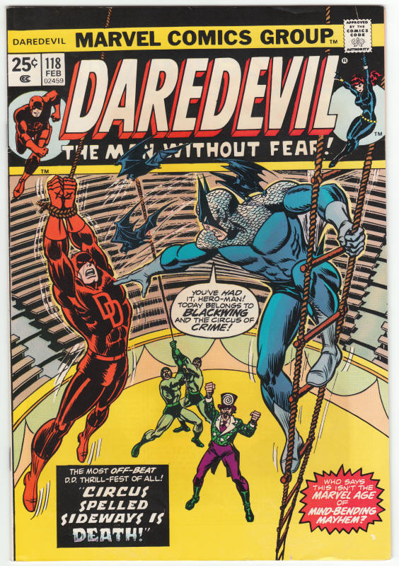 Daredevil 118 back cover