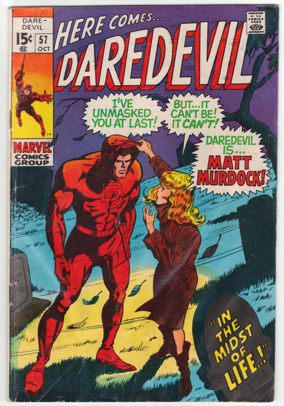 Daredevil #57 front cover