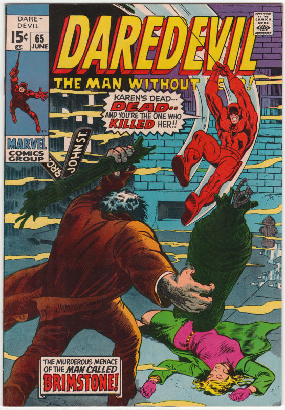 Daredevil #65 front cover