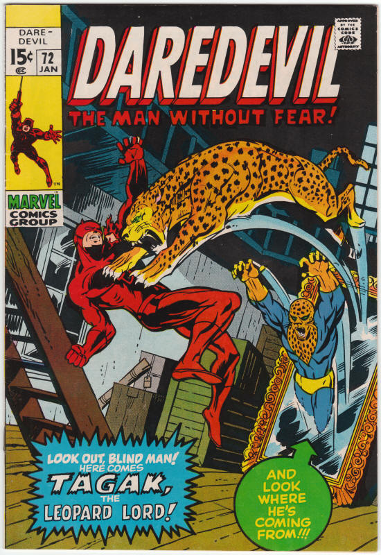 Daredevil #72 front cover