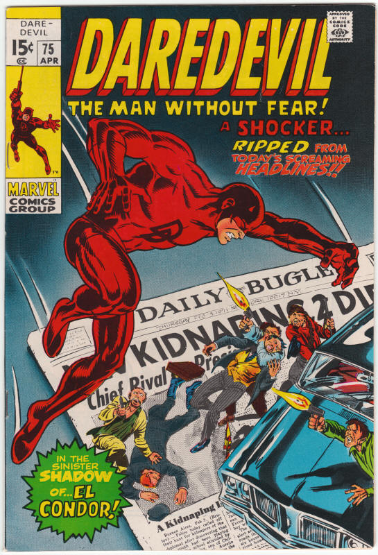 Daredevil #75 front cover