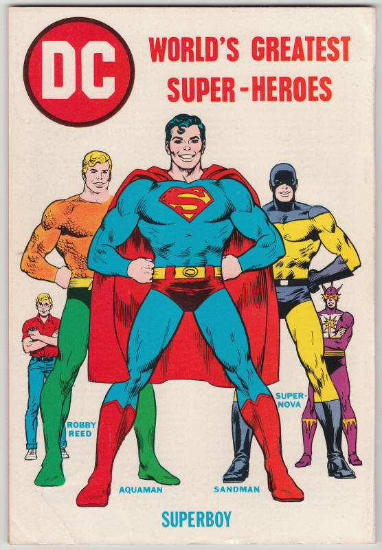 DC 100 Page Super Spectacular #DC-15 Superboy back cover