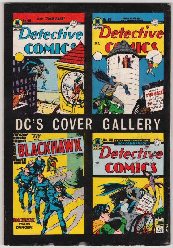 DC 100 Page Super Spectacular #DC-20 Batman back cover