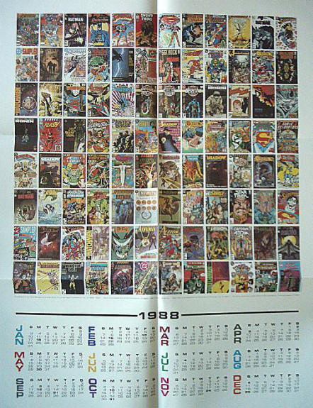 1988 DC Cover Calendar Promo Poster