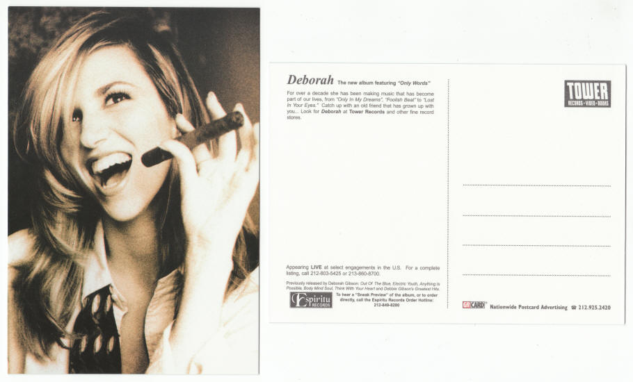 Deborah Gibson 1997 Post Card
