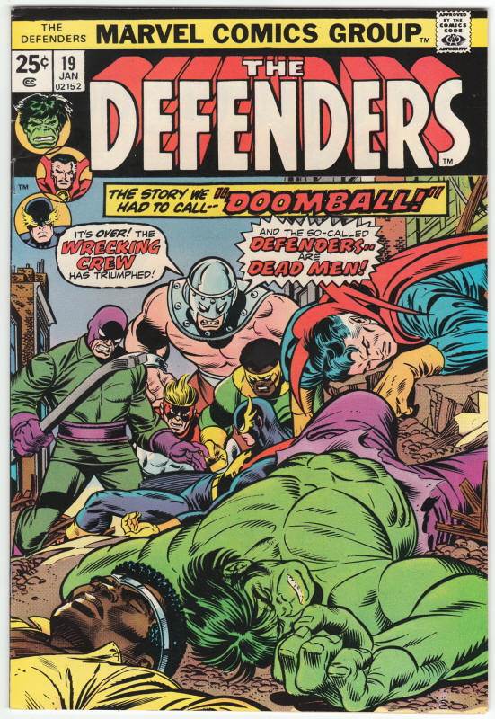 The Defenders 19 front cover
