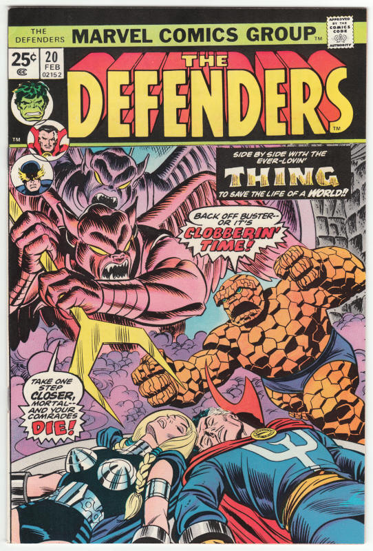 The Defenders #20 front cover