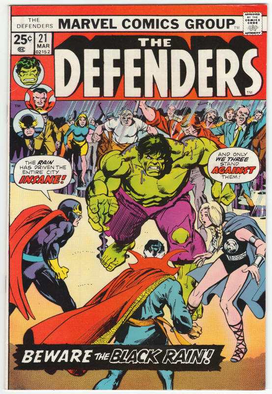 The Defenders #21 front cover