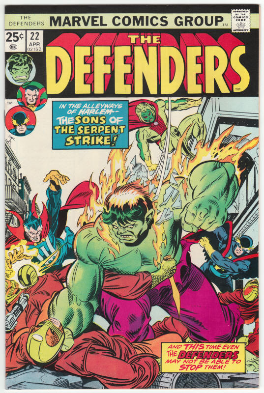 The Defenders #22 front cover