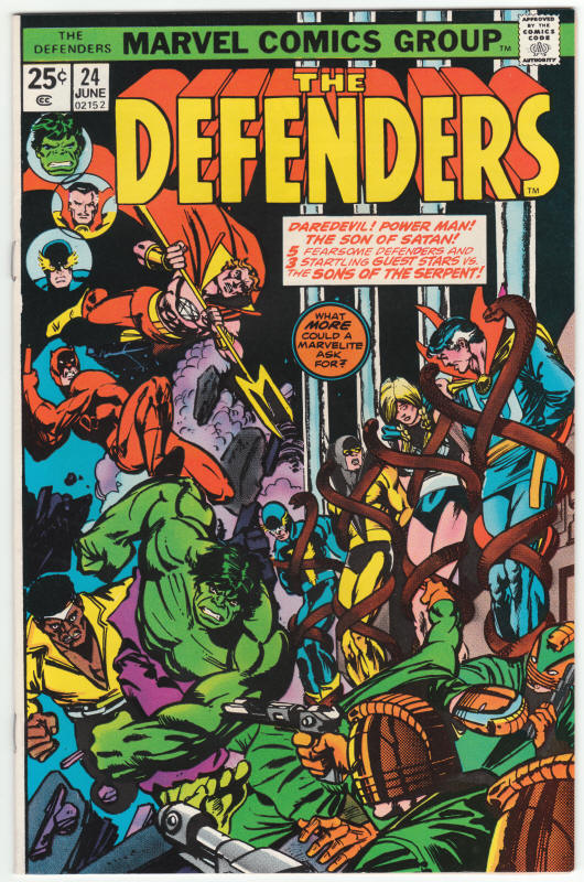 The Defenders #24 front cover