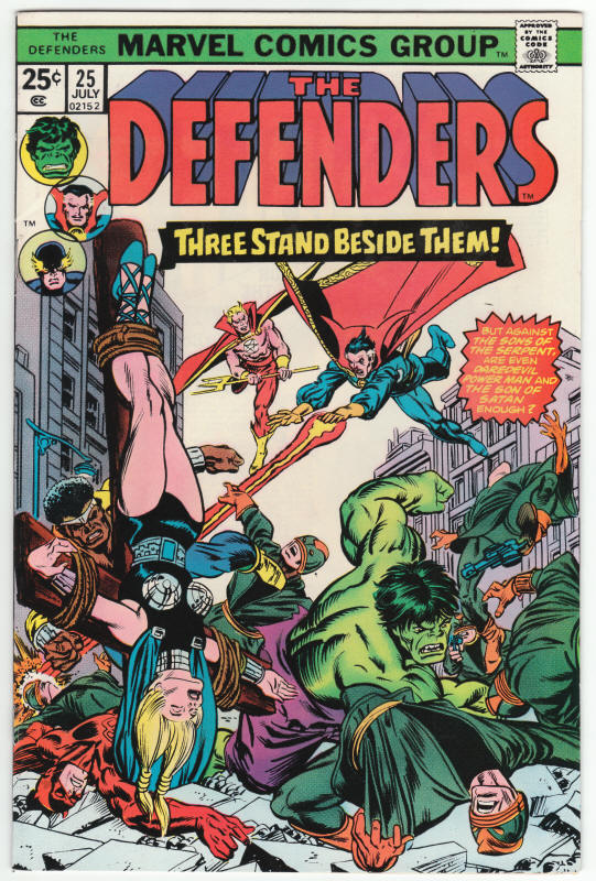 The Defenders #25 front cover