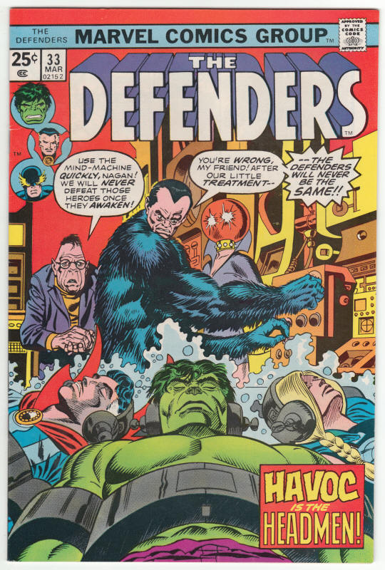 The Defenders #33 front cover