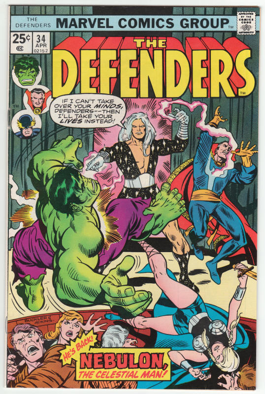 The Defenders #34 front cover