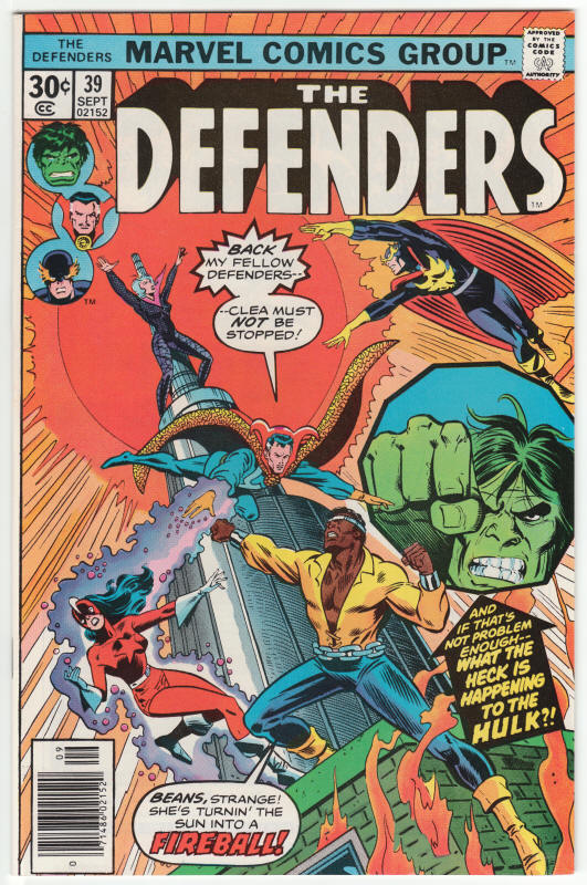 The Defenders #39 front cover