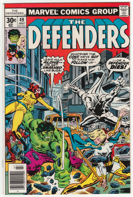 The Defenders #49 front cover