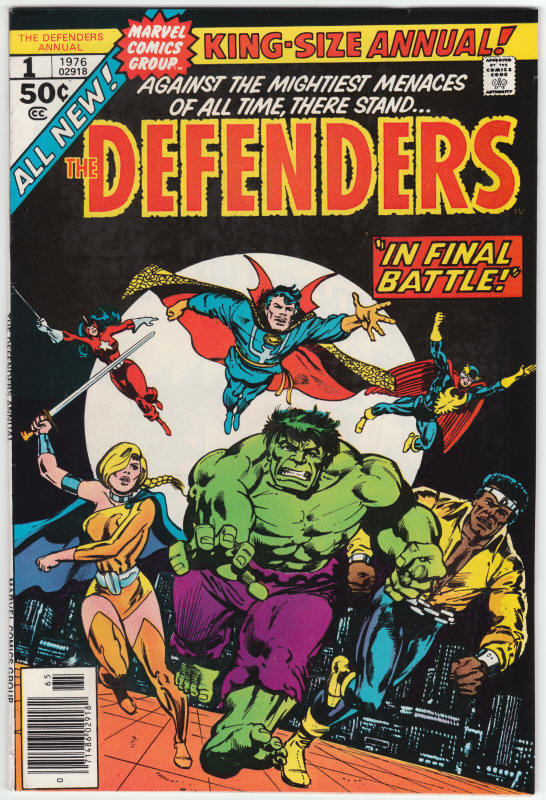 The Defenders Annual 1 front cover