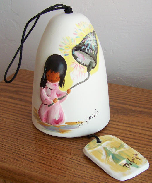 Ted DeGrazia Wind Tamers Ceramic Bell front
