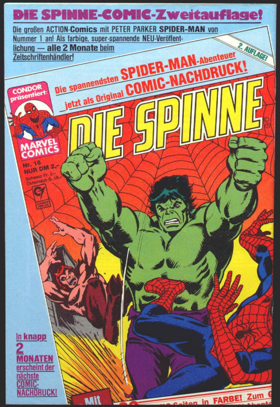 Die Spinne #171 back cover