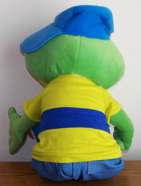 Dig Em Frog Stuffed Animal Promo Toy back