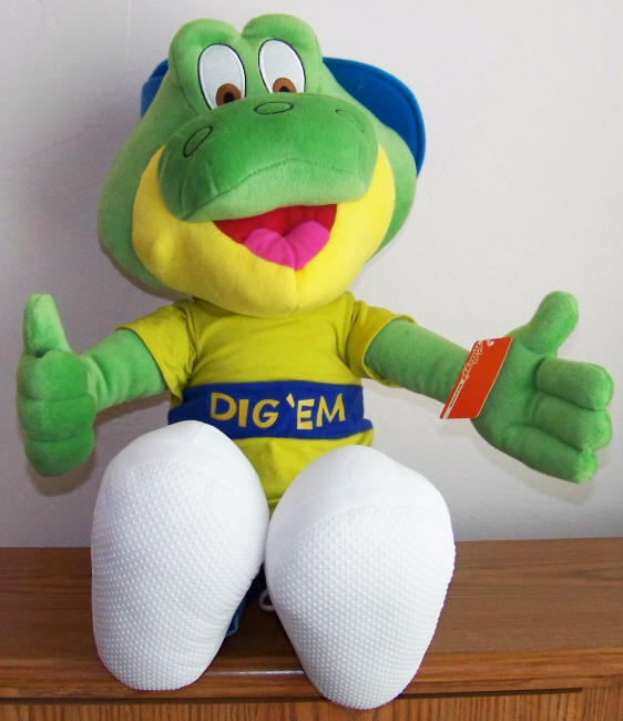 Dig Em Frog Stuffed Animal Promo Toy front