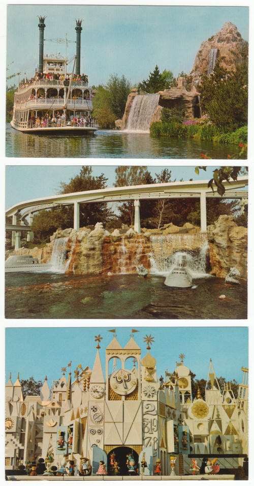 1960s Disneyland Post Cards