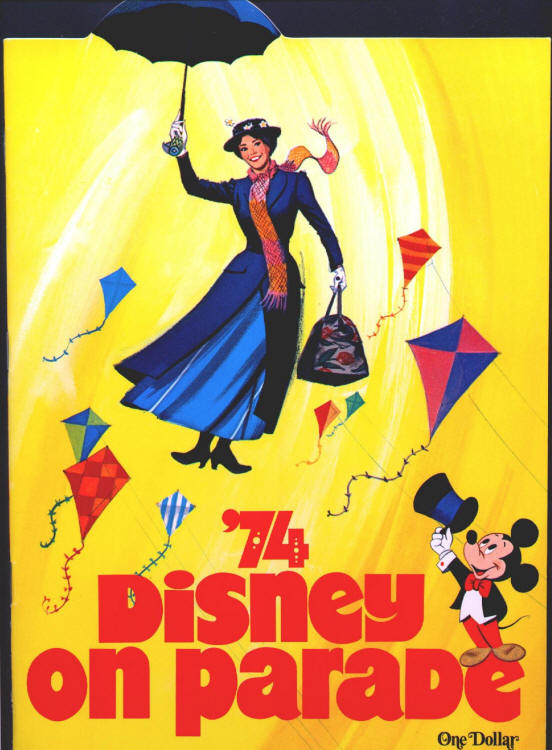 Disney On Parade 1973 1974 Souvenir Program front cover