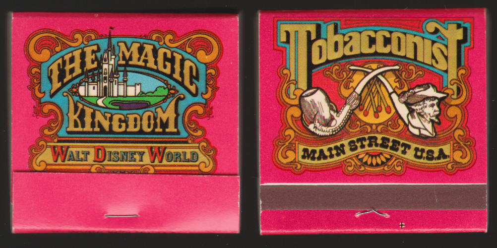Walt Disney World Main Street Tobacconist Matchbook