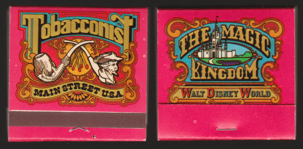 Walt Disney World Main Street Tobacconist Matchbooks
