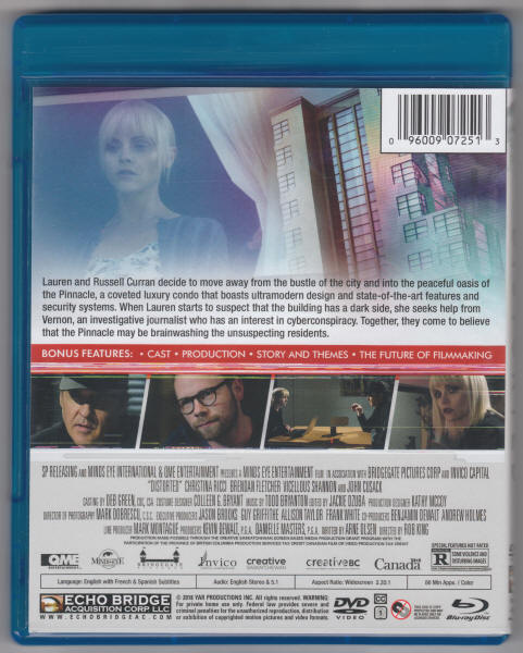Distorted Bluray DVD back