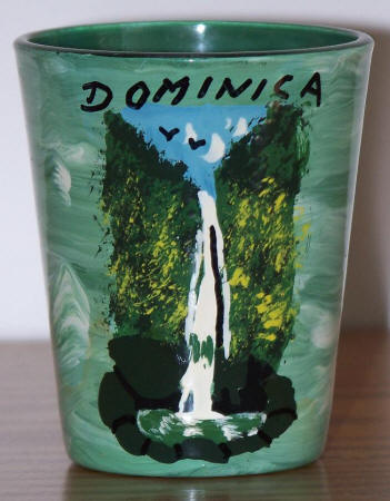 Dominica Hand Painted Shot Glass