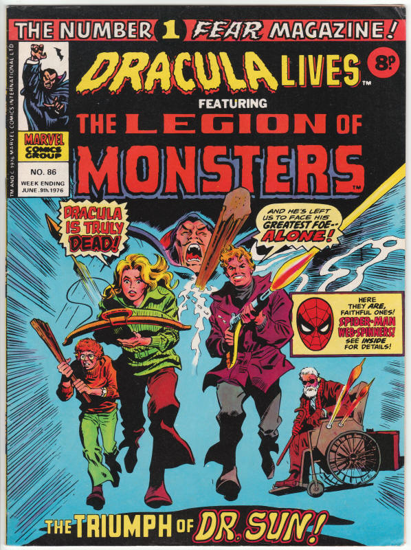 Dracula Lives #86 front cover