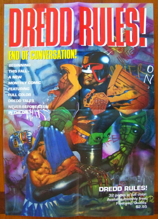 Dredd Rules Simon Bisley Promo Poster