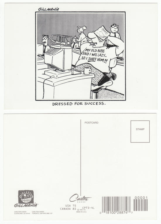 Dressed For Success Gilmania Post Card