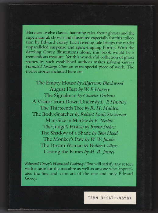 Edward Goreys Haunted Looking Glass back cover