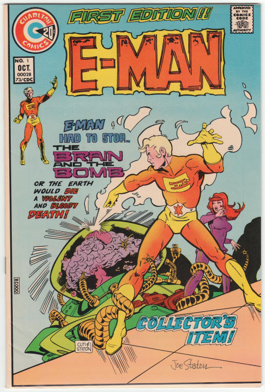 E-Man 1 Signed by Joe Staton front cover