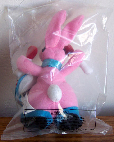 Eveready Energizer Bunny 7 Inch Promo Stuffed Doll Toy Plush back