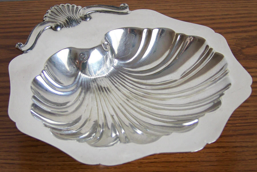Engand Silver Plated Small Shell Serving Dish