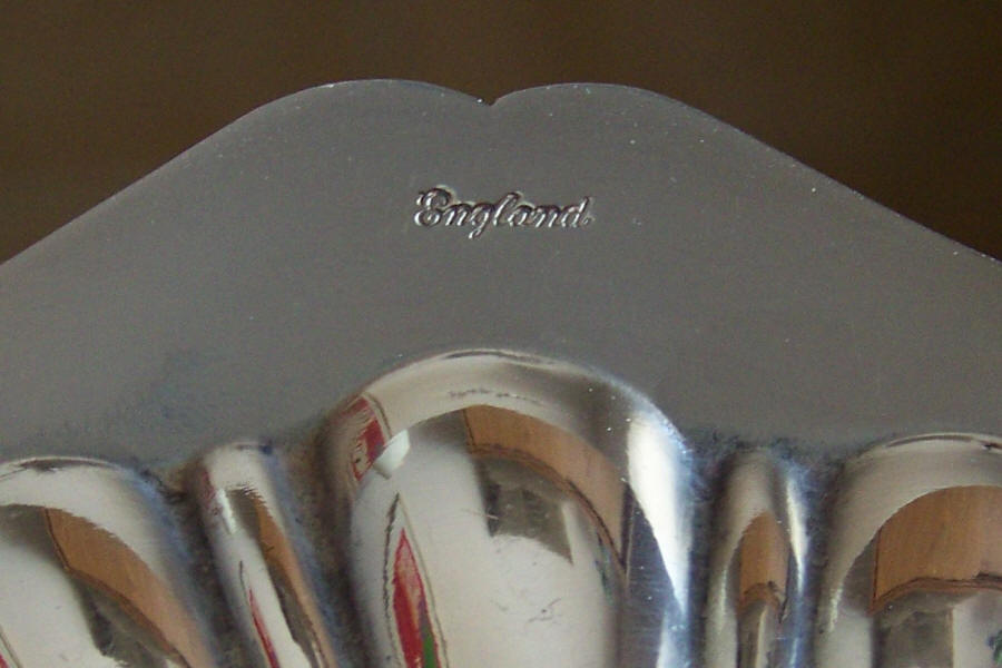Engand Silver Plated Small Shell Serving Dish hallamrk