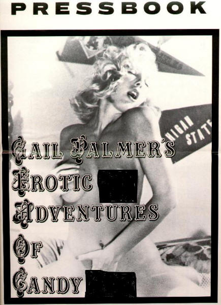 Gail Palmers Erotic Adventures Of Candy Pressbook front cover censored