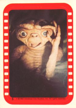 1982 Topps ET The Extra Terrestrial Sticker
