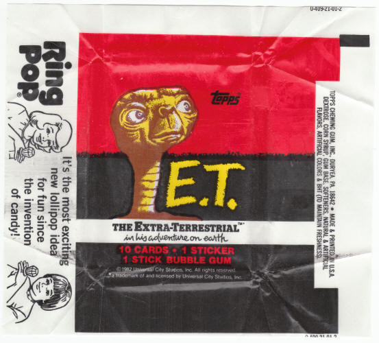 1982 Topps ET The Extra Terrestrial Wrapper