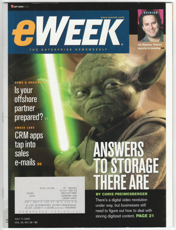 eWeek Magazine Volume 23 #28 front
