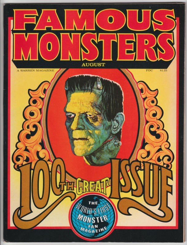 Famous Monsters Of Filmland 100 front cover