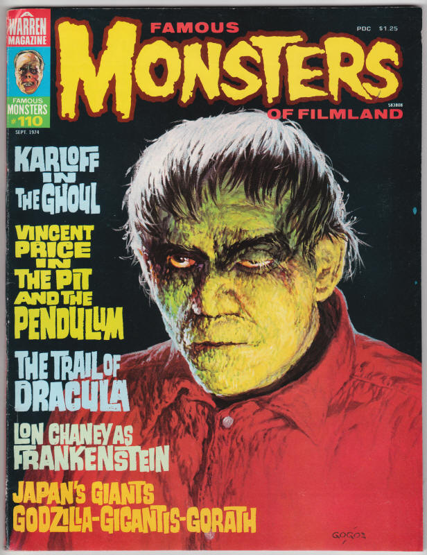Famous Monsters Of Filmland #110 front cover