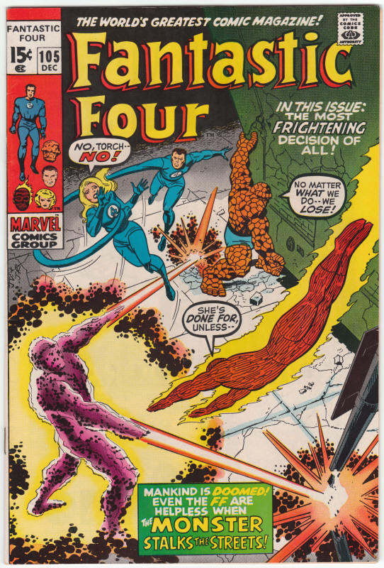 Fantastic Four #105 front cover